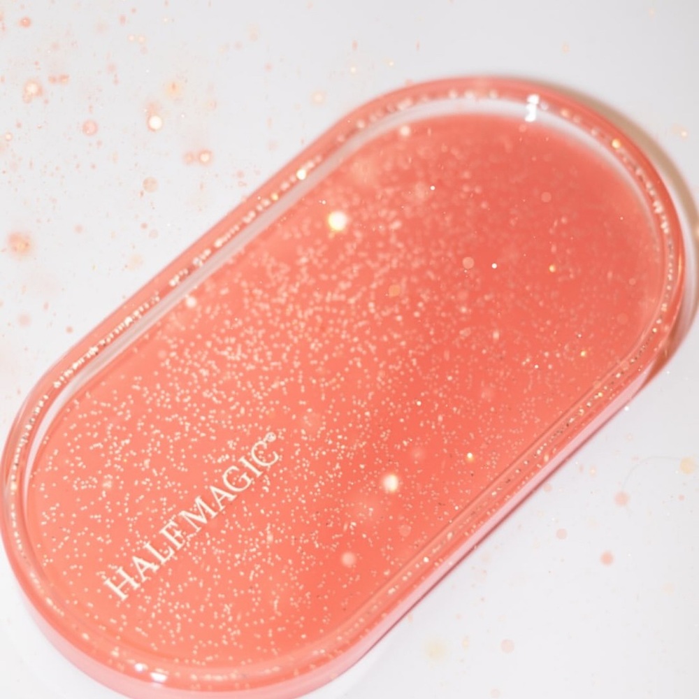 Pink Glitter Resin Jewelry Tray